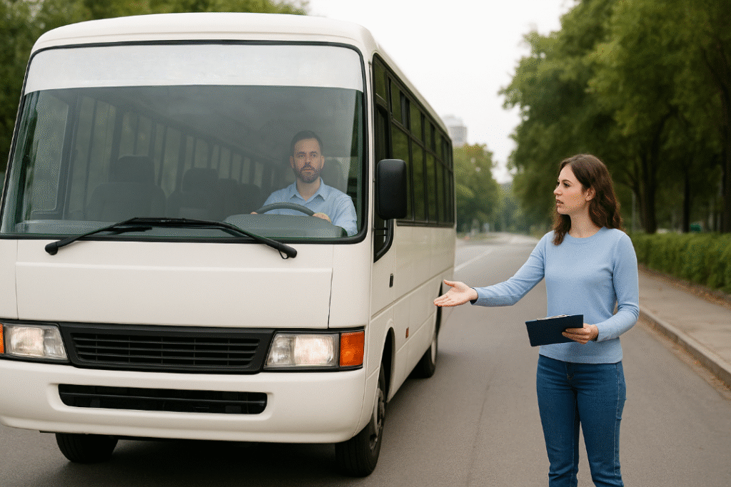 driving school bus